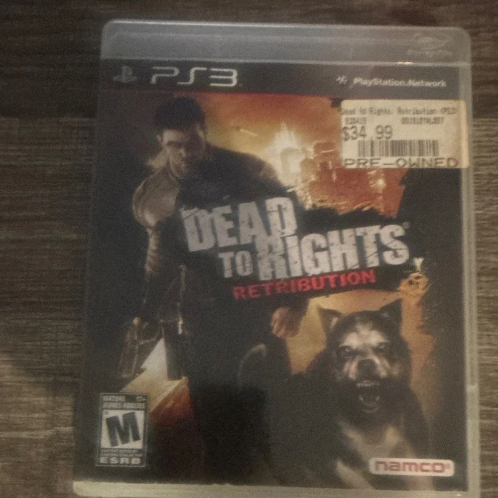 Namco Dead to Rights: Retribution Sony PlayStation 3 PS3 M 2010 NTSC-U/C